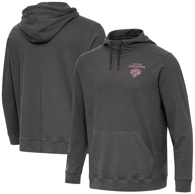 Men's Black New York Knicks Antigua 2026 Finals Champions Cloud Hoodie